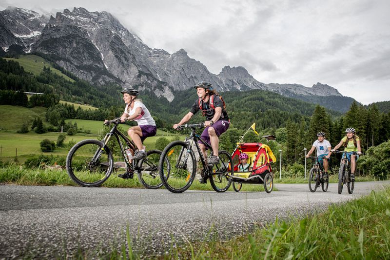 Familie Radfahren